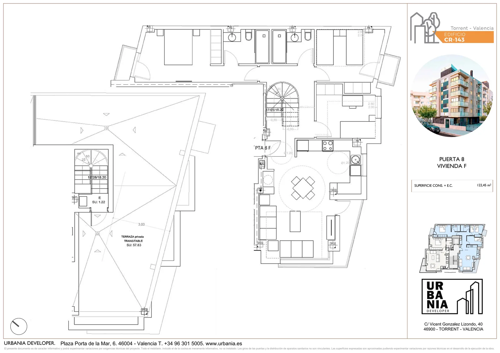 Plano de Tipo F, Edificio CR-143