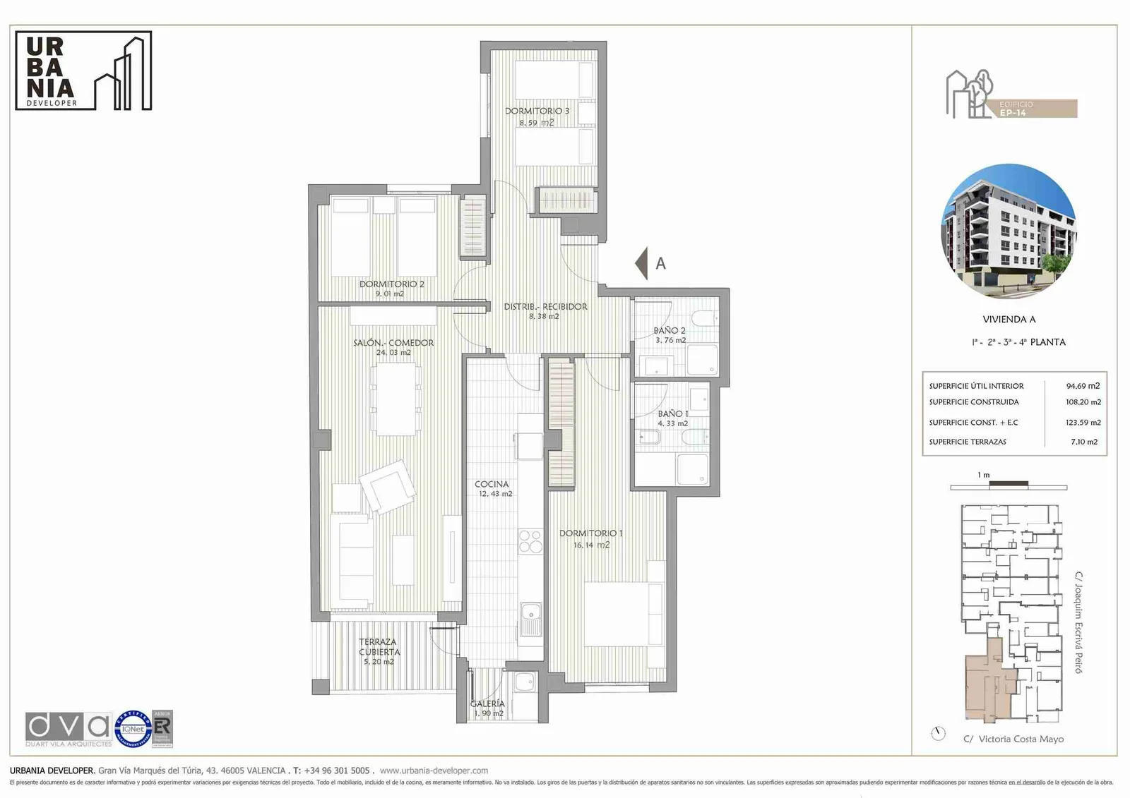Plano de Piso A, Edificio EP-14