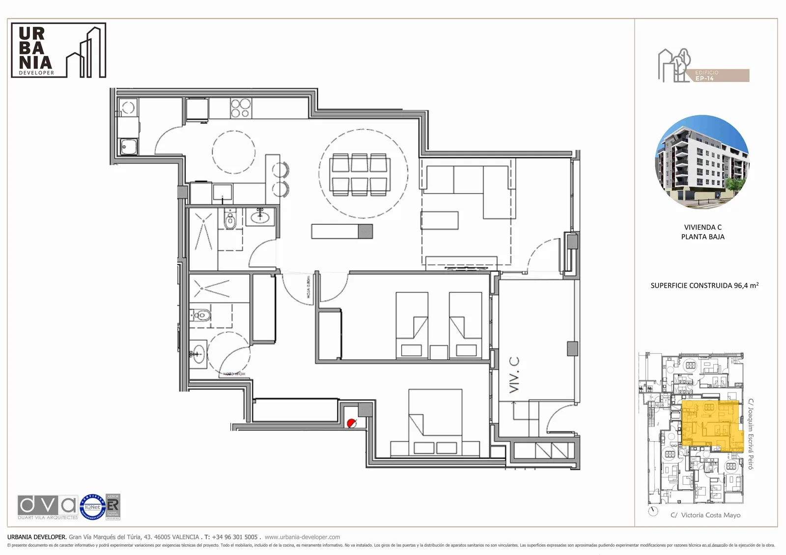 Plano de Planta baja C, Edificio EP-14