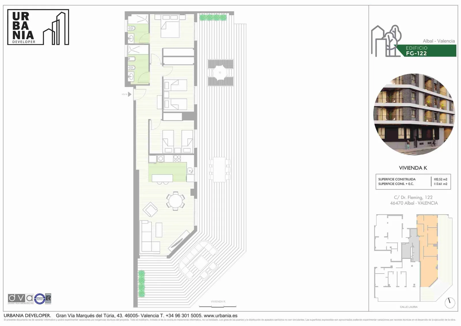 Plano de Vivienda, Edificio FG-122