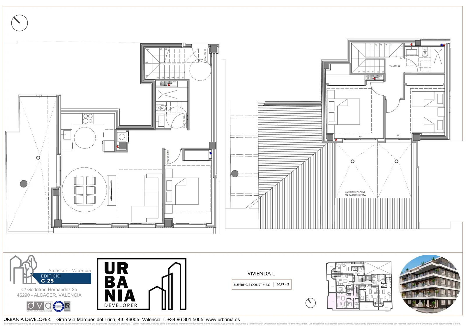 Plano de Ático L, Edificio G-25
