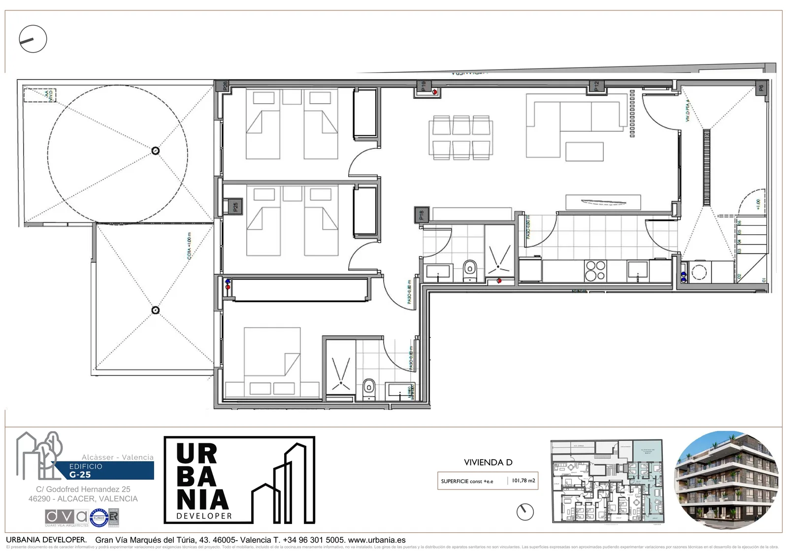 Plano de Tipo D, Edificio G-25