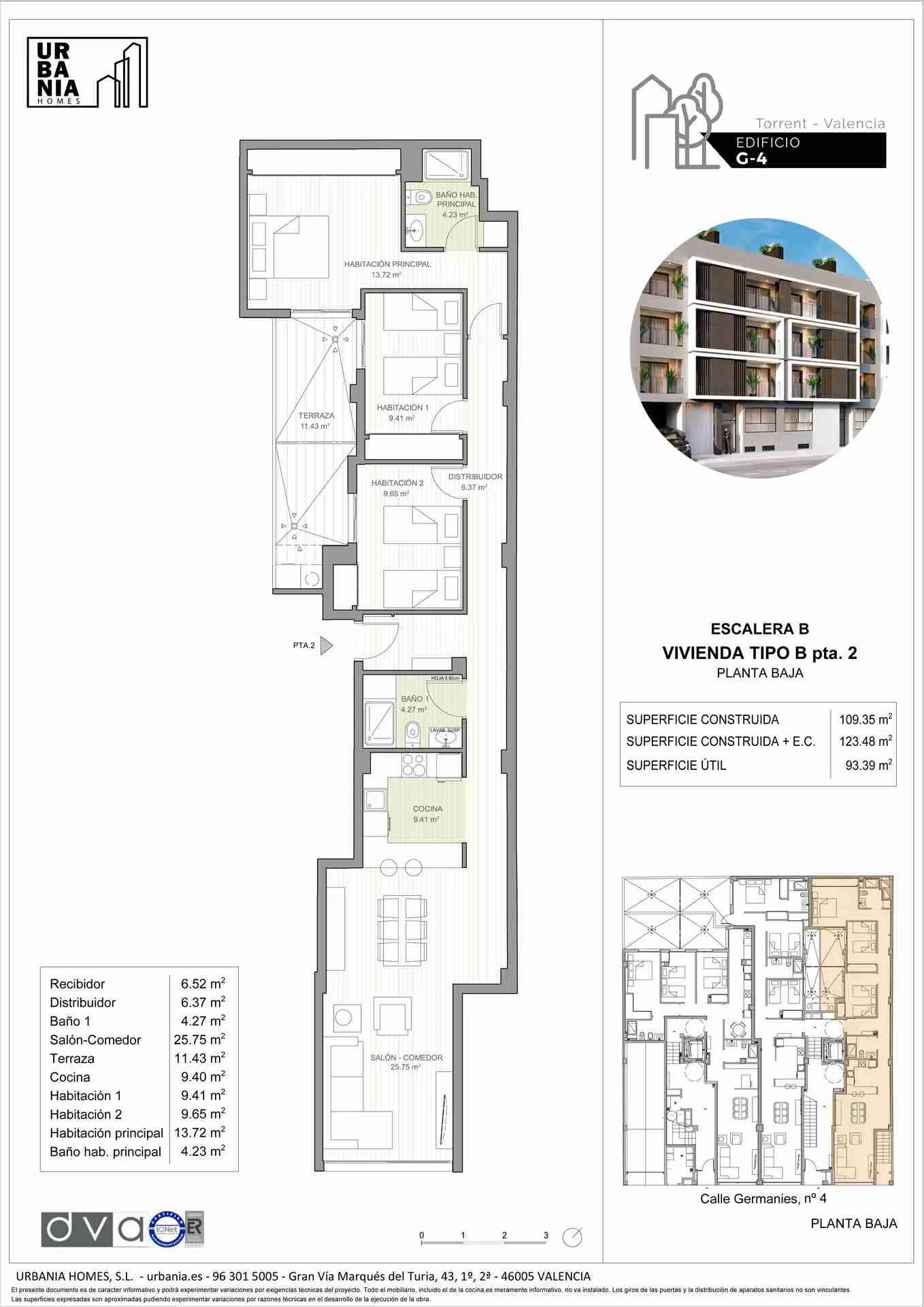 Plano de Esc. B Tipo B, Edificio G4