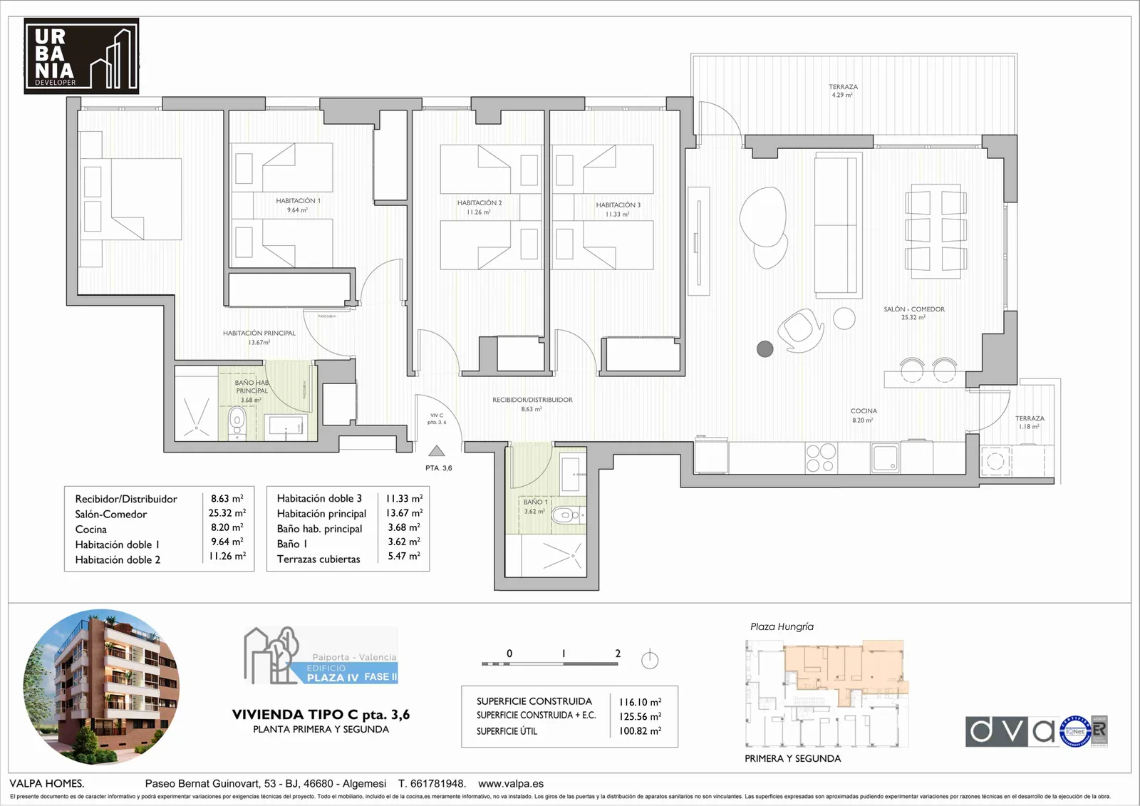 Plano de Tipo C, Edificio Plaza IV Fase 2