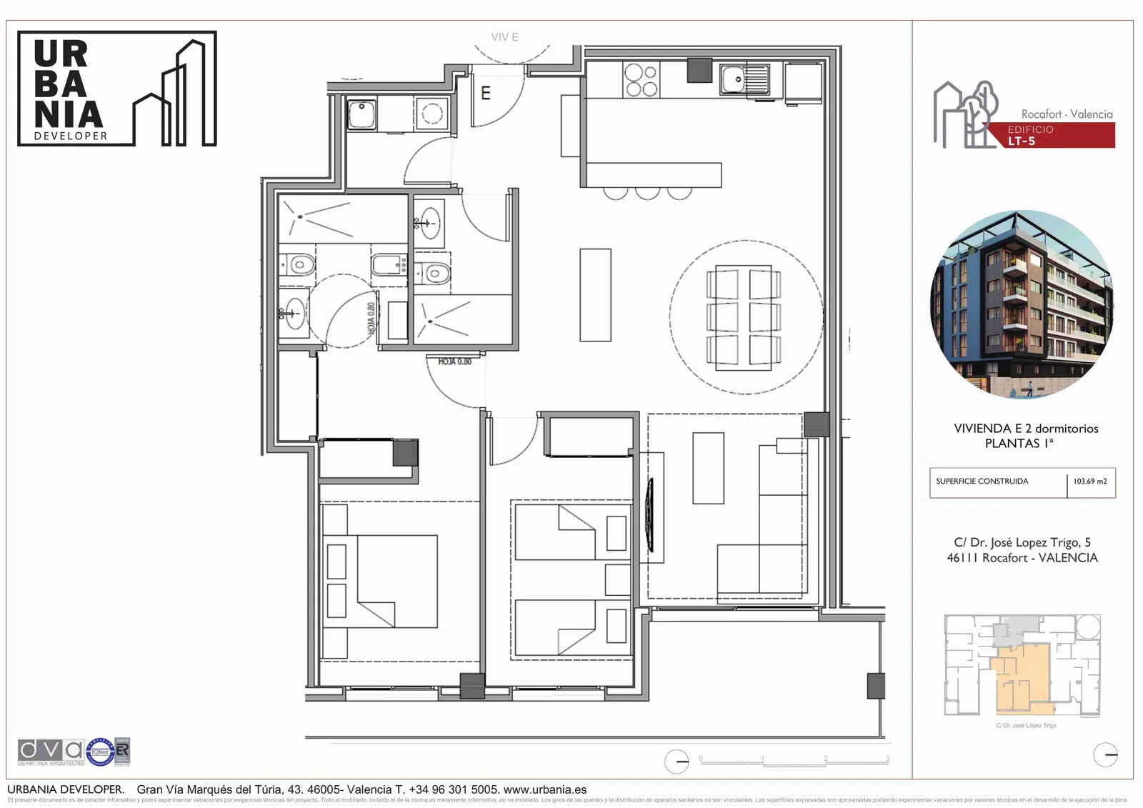 Plano de Piso E, Edificio LT-5