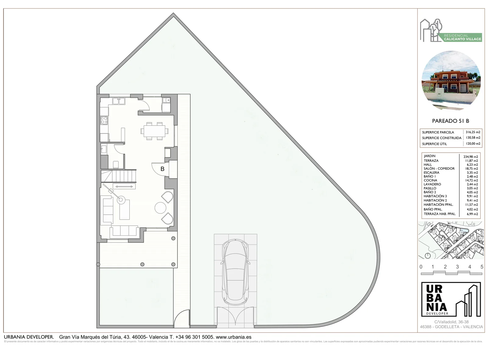 Plano de Vivienda 51 B, Residencial Calicanto Village