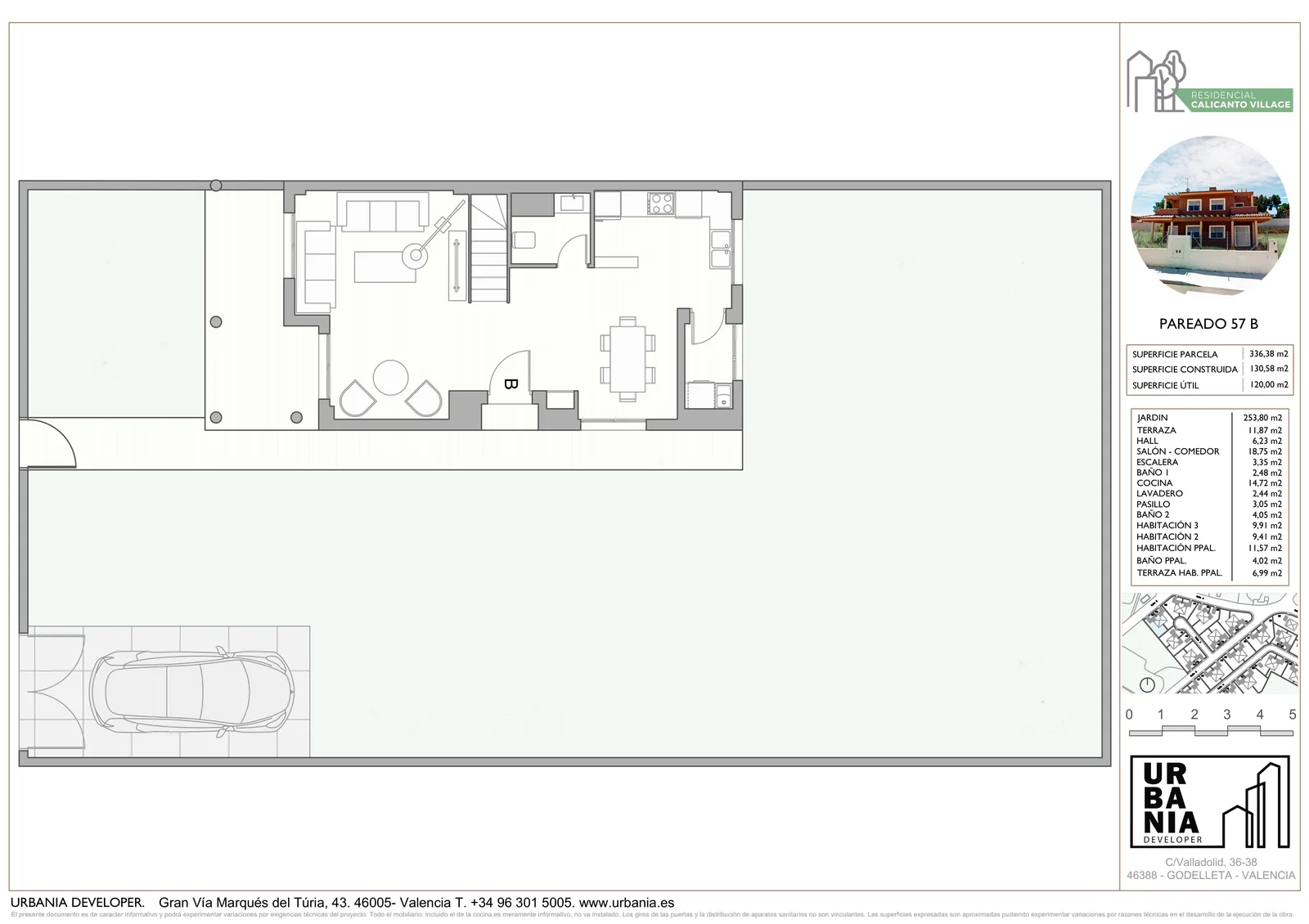 Plano de Vivienda 57 B, Residencial Calicanto Village