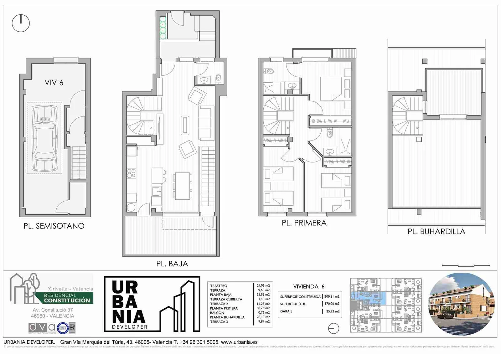 Plano de Tipo 6, Residencial Constitución