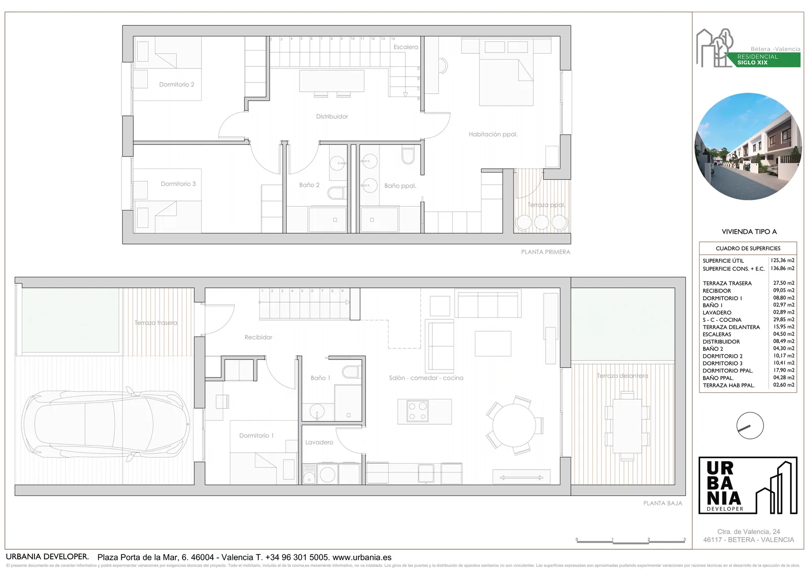 Plano de Tipo A, Residencial Siglo XIX